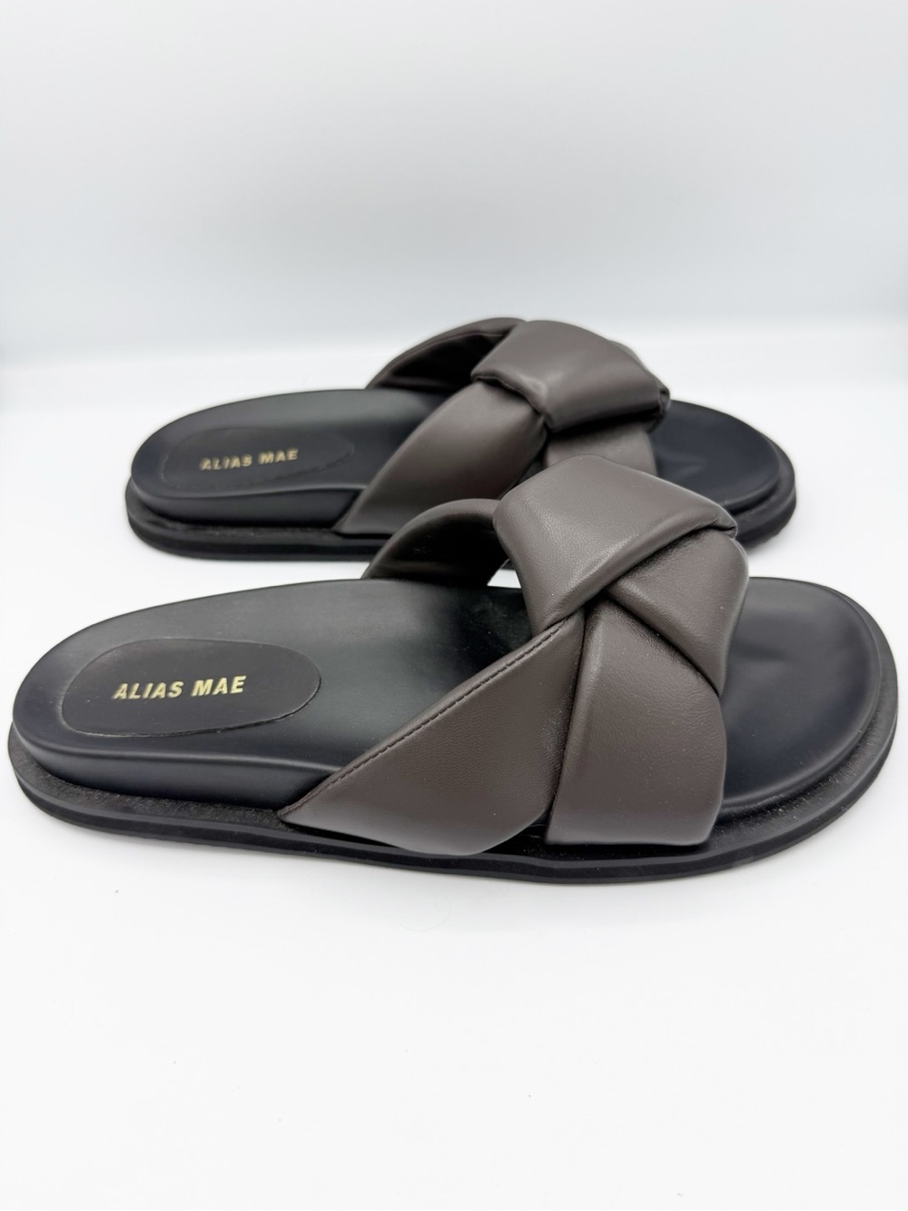 Alias Mae Sofia Sandal Dark Brown & Black Size 40 US 9.5-10